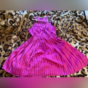 Vintage Forever 21 “I Love H81” Faux Silk Babydoll Dress